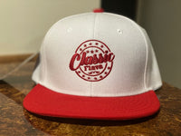 ClassicFlava "Original Logo" Acrylic Two-Tone Snapback Cap - White/Red