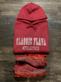 ClassicFlava Athletics Unisex Fleece Hoodie (Red)